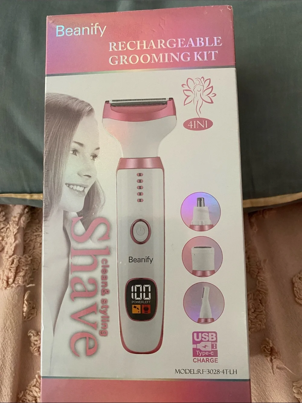 Rechargeable Women's Grooming Kit - Pink